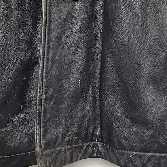M. Julians Wilsons Vintage 80s Button Down Leather Jacket Size 2XLT - Picture 4 of 9